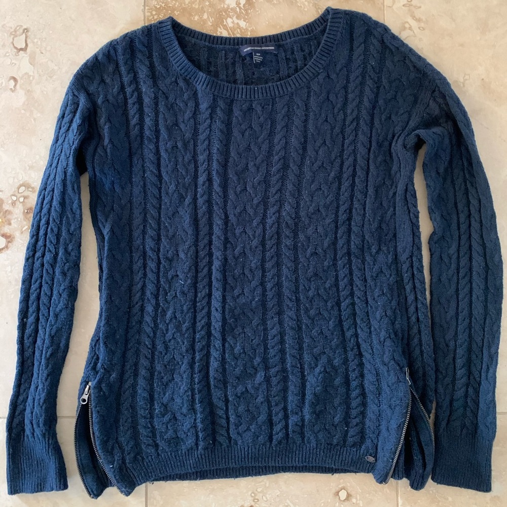 Navy sweater